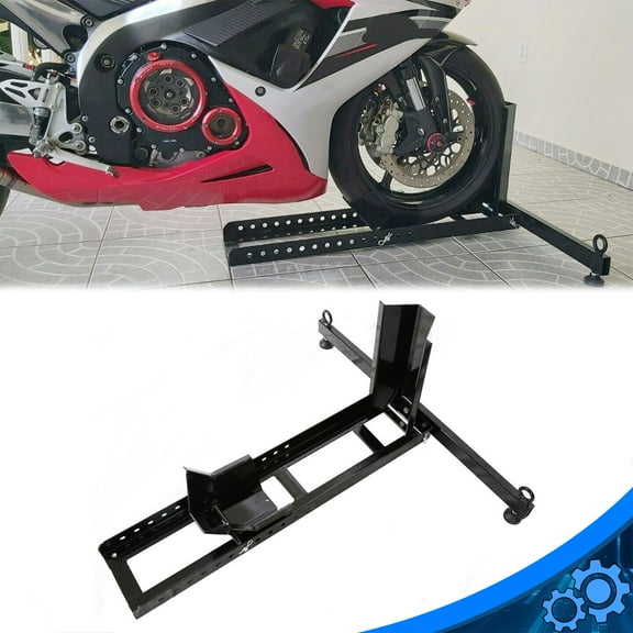 15" -22" Motorcycle Stand Wheel Chock Adjustable Upright 1800lb Capacity