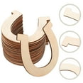 thumbnail image 5 of Ortofally 48pcs Graffiti Horseshoe Cutouts Unfinished Blank Horseshoe Shaped Wood Slices, 5 of 11