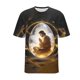 thumbnail image 4 of Ceisia Men's Loose Fit Short Sleeve T-Shirt Faith Easter Themed Print Spring Summer Shirt Gift, 4 of 6