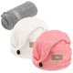 thumbnail image 1 of Myhomebody Toalla Para El Cabello Turbante De Secado Rápido De Lujo Fibra Ultra Suave Y De Secado Rápido Con Botón De Cáscara De Coco - Gris Claro Rosa Blanco Paquete De 3, 1 of 5