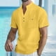 thumbnail image 1 of pstuiky camisetas para hombre, Camisa estilo cárdigan informal de manga corta con cuello vuelto y botones de color liso para hombre ropa de hombre xl, 1 of 7