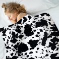 thumbnail image 6 of Cow Blankets, Black and White Cow Print Blankets, Cow Gifts Animal Cow Print Fleece Throw Blanket 50x60 inch Cow Stuff Cow Bedding Room Decor for Kids, Baby, Women, and Men, 6 of 6