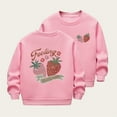 thumbnail image 2 of ZACPNCV Chandails en Molleton à Manches Longues pour Filles, Col Rond, Rose, 9-10 Ans, 2 of 6