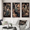 thumbnail image 1 of Designart "Faded Retro Tones Cardinal Bird II" Animals Bird Framed Wall Art Set Of 3 - Red Bird Frame Canvas Set For Living Room Decor, 1 of 6
