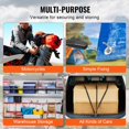 thumbnail image 3 of 4 Pack 20 mm Heavy Duty Flat Bungee Cord with Steel S Hooks 40 inch Elastic Rope for Cargo Tarps Trucks and Tent Black, 3 of 7