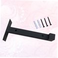 thumbnail image 3 of WEUVEB 1Pack Load Bearing Holder Modern Shelf Support Bracket Black For Bookshelf, 3 of 8