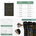 thumbnail image 6 of Vintage Navy Blue Roses Balloon Curtains for Bedroom/Front Door/Bathroom, Abstract Art Floral Green Leaves Tie Up Curtains 63 Inch Length Light Filtering Kitchen Curtains Shades for Windows 46"x63", 6 of 8