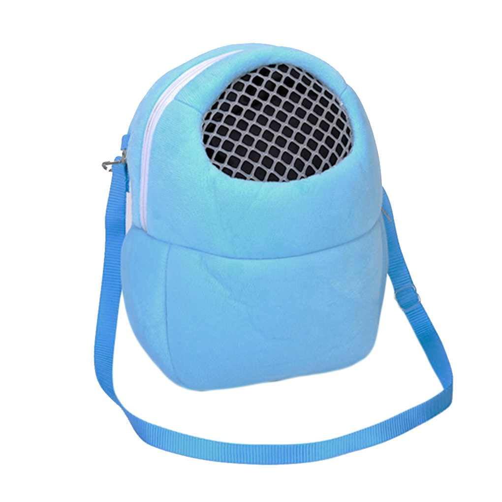 Pet Carrier Bag Breathable Winter Warm Sponge Plush Hamster Hedgehog