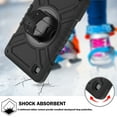 thumbnail image 7 of ELEHOLD for Samsung Galaxy Tab A7 Lite 8.7 (2021) Rugged Case, Shockproof Heavy Duty Protective Cover with 360 Rotation Handle Strap & Kickstand & Shoulder Strap for Tab A7 Lite T220/T225,Black, 7 of 7