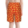 thumbnail image 3 of Rocae A Big Hot Dog for Teen Beach Trunks Boys Swim Trunks with Compression Liner Quick Dry Board Shorts, 3 of 9