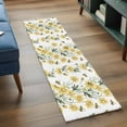 thumbnail image 3 of Runner Rug 2'x6', Yellow Spring Floral Washable Non-Slip Hallway Runner Rugs, Summer Daisy Botanical Flowers Bedside Rugs Floor Mats Carpet Runners for Kitchen Bathroom Laundry Room, 3 of 8