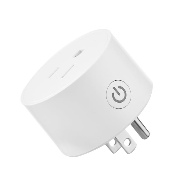 Prise Wi-Fi Intelligente Prise Wifi Sans Fil Contrôle à Distance par Application Contrôle Vocal Fonction de Planification Prise Murale Intelligente 10A Blanc (Prise US, AC 100-240V)