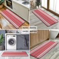 thumbnail image 6 of Red Christmas Geometric Snowflake Pattern Kitchen Rug Mat,Kitchen Runner Rugs Non Skid Washable,Decorative Kitchen Floor Mats for Kitchen,Sink,Laundry,17"x47.2", 6 of 7