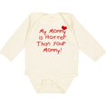 thumbnail image 3 of Inktastic My Mommy is Hotter Than Your Mommy Boys or Girls Long Sleeve Baby Bodysuit, 3 of 5