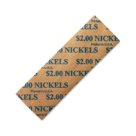 UPC: 0724044020137 | Dunbar Security Products Flat Coin Wrappers Nickels Blue 24392477