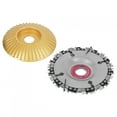 thumbnail image 3 of Peahefy Chain Saw Disc + Gold Grinding Disc Set for Wood Carving Angle Grinder Cutting Tool 4Inch,Chain Saw Disc,Grinding Disc, 3 of 8