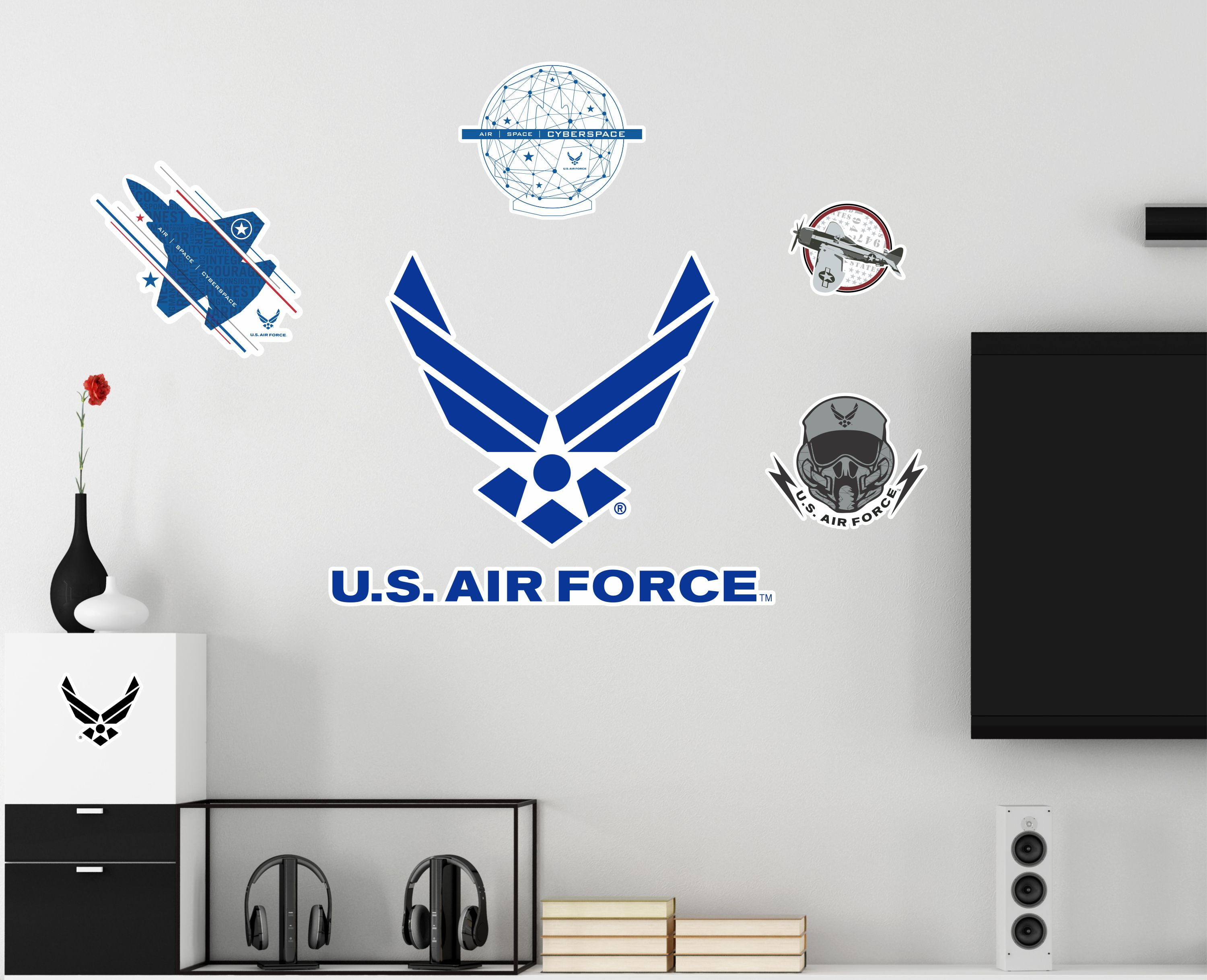 U S Air Force Logo Repositionable Military Wall Decals Posters U S Air Force Logo Repositionable Military Wall Decals Posters Decor