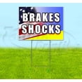 thumbnail image 1 of Brakes Shocks (18" x 24") Yard Sign, Includes Metal Step Stake, 1 of 6
