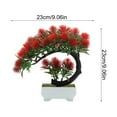 thumbnail image 3 of Bonsai Tree Potted Artificial Bonsai Tree With Cement Pot Home And Decor Table Desk ,Bonsai Pine Tree*1 Pot, 3 of 4