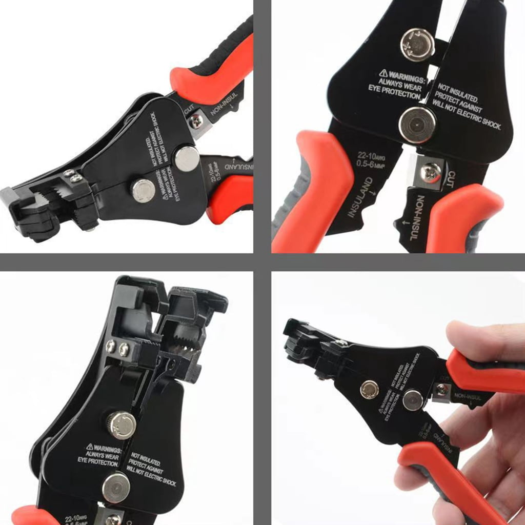 Zeiwohndc 3 In 1 Automatic Wire Stripper Crimper Tool Ergonomic Grip With Antislip Handle