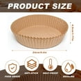 thumbnail image 2 of Air Fryer Liners, 100pc Round Disposable Air Fryer Parchment Paper Liners, Oil Proof Basket Liner for Air Fryer, Steamer, and Baking, Send Goods from Local Warehouse, 2 of 6