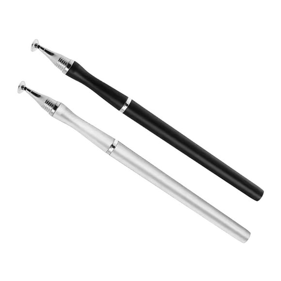 2Pcs 2 in 1 Fine Point Touch Screen Digital Pencil Disc Tip Drawing Touch Screen