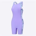 thumbnail image 7 of Cowsor 5-15Y Big Kids One Piece Swimsuit Lovely Print Sleeveless Tank Crew Neck Boyshorts Quick Dry Comfortable Swimwear for Beach Vacation, 7 of 7