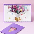 thumbnail image 5 of All Occasions For Mom&Wife Mother's Day Get Well Sympathy Flower Greeting Cards 3D Bouquet Card Blessing Card Pop Up H, 5 of 8
