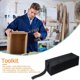thumbnail image 4 of Bolsa de herramientas portátil impermeable kit de electricista organizador de herramientas de reparación (negro), 4 of 4