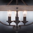 thumbnail image 4 of Luxury French Country Indoor Ceiling Light, 12.625''H x 15.25''W, with English Country Style Elements, Colonial Design, Charcoal Finish, UHP3441, 4 of 5