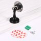 thumbnail image 2 of tope de puerta de acero inoxidable resistente, viene con 2 piezas de cinta adhesiva de doble cara 3M y tornillos de hardware, se instala con cinta adhesiva o tornillos en la pared del piso (negro) ShuxiuWang 1327537081166, 2 of 4