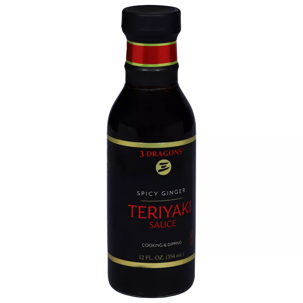 Pack of 6, 3 Dragons Spicy Ginger Teriyaki Sauce, 12 oz - Walmart.com