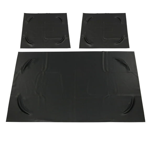 3Pcs Black Leather Front Seat Covers for Club Car DS 1982-2000.5 Golf Cart Waterproof Durable Seats from Spills and Stains