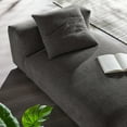 thumbnail image 4 of Solace Modular Upholstered Fabric Armless Chaise Lounge in Charcoal, 4 of 9