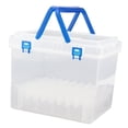 thumbnail image 2 of Estuche de transporte para rotuladores, soporte para rotuladores con asa de transporte, organizador de rotuladores de colores, caja de almacenamiento 80 ranura Soledad Estuche de transporte de marcador, 2 of 10