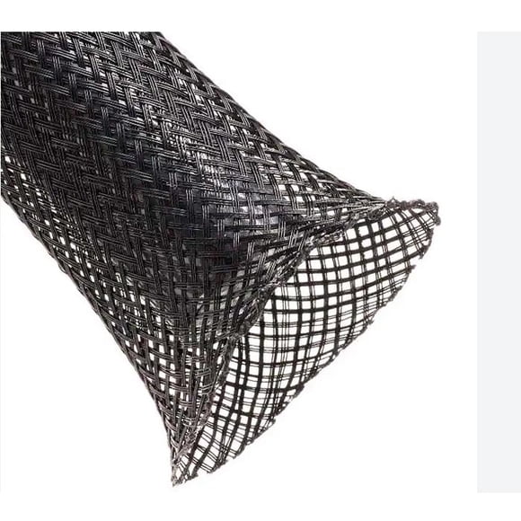 FRN0.50BK-10FT - EXPANDABLE SLEEVE 1/2IN BLK 10FT 1/4-3/4IN FLAME RETARDANT VW-1