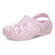 thumbnail image 1 of Zuecos Crocs Classic para niños, color rosa, con estampado floral, tamaño Big Kid, 4 m, 1 of 7