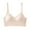 Beige, variant on Low Back Bra For Women Wirefree Seamless Comfort Convertible Multiway Straps Backless Support Design Removable Padded
