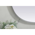 thumbnail image 7 of MR2B2430BRS-Elegant Decor-Brynn - Metal Frame Oval Mirror In Modern Style-30 Inches Tall and 24 Inches Wide-Brass Finish, 7 of 7