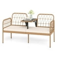 thumbnail image 1 of Costway Causeuse d'Extérieur en Rotin PE avec Table Basse Intégrée et Coussins Doux pour Pelouse, 1 of 10