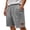 APQ42-Gray, variant on Mens Corduroy Shorts Casual Vintage Elastic Waist Relaxed Fit Summer Beach Vacation Lounge Short With Pockets White S