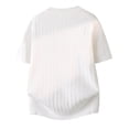 thumbnail image 6 of vdgthytj Short Sleeve Tops for Men Henley Neck Button Knit Sweater Shirts Loose Fitting Summer Business Casual Shirts, 6 of 6