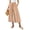 46# Khaki, variant on Womens Capri Pant Dressy Casual Wide Leg Palazzo Pants Flowy Gaucho Pants Drawstring Trousers with Pockets,Gray,S