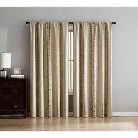 Red Striped Curtains Sale Better Homes and Gardens Stripe Jacquard Rod Pocket Curtain Panel, Multiple Colors and Sizes Available ()