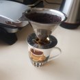 thumbnail image 2 of Wweixi Pour Over Coffee Driper Double Layer Mesh Filter Tea Mesh Filter Cup Cup Stainless Steel Coffee Tea Beverages Fine Mesh Strainer, 2 of 9