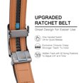 thumbnail image 3 of GAEKEAO Ratchet Belt for Men Genuine Leather 1 3/8" - Micro-Adjust Buckle Trim to Fit Dress Belt Casual to Formal Gift Boxed, 3 of 9