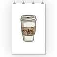 thumbnail image 2 of Coffee Cup, Icon (36x54 Giclee Gallery Art Print, Vivid Textured Wall Decor), 2 of 3