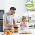 thumbnail image 2 of LEBENLANG – Electric juicer max juice yield | Citrus juicer + 2 cones 40W | Lemon, lime, orange, fresh fruit squeezer machine | Automatic lever press extractor | exprimidor de naranjas electrico, 2 of 5