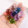 thumbnail image 4 of U8MO 22x20mm Crystal Glass Ball Faceted Teardrop Chandeliers Prism Loose Bead Pendant-Gold Yellow, 4 of 4