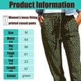 thumbnail image 2 of Pantalones deportivos holgados con cintura elástica, cordón ajustable y bolsillos para mujer, 2 of 5
